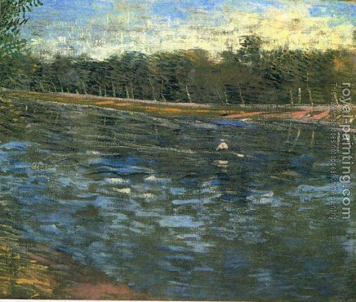 Vincent Van Gogh : The Seine with a Rowing Boat